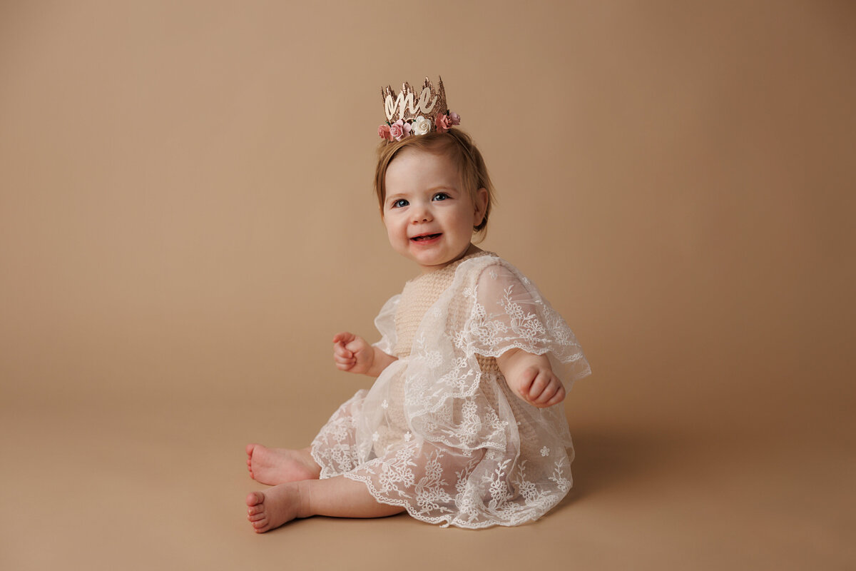 personality portraits children's milestone session at newport news virginia studio
