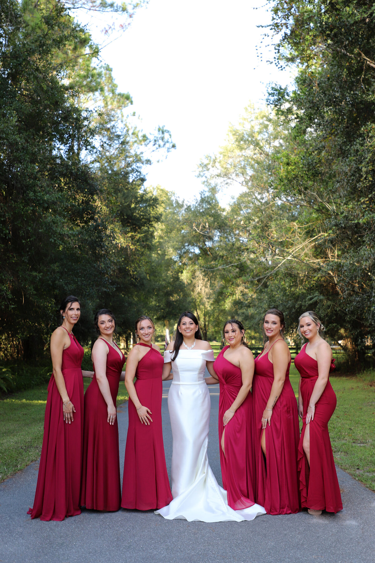 Florida Wedding Photographer and Videographer Orlando Weddings brides maids outdoor portrait