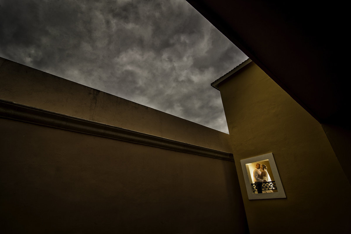 Stormy Intimate Wedding Photo