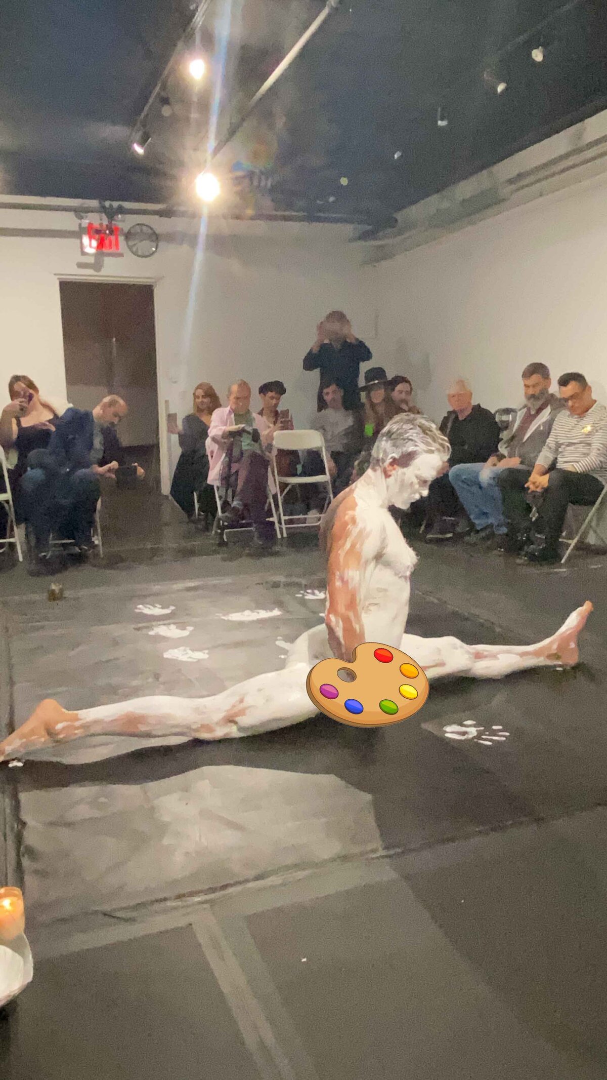 Brent Ray Fraser SoHo Project Space NYC - Body Paint Ritual 2020 - 2