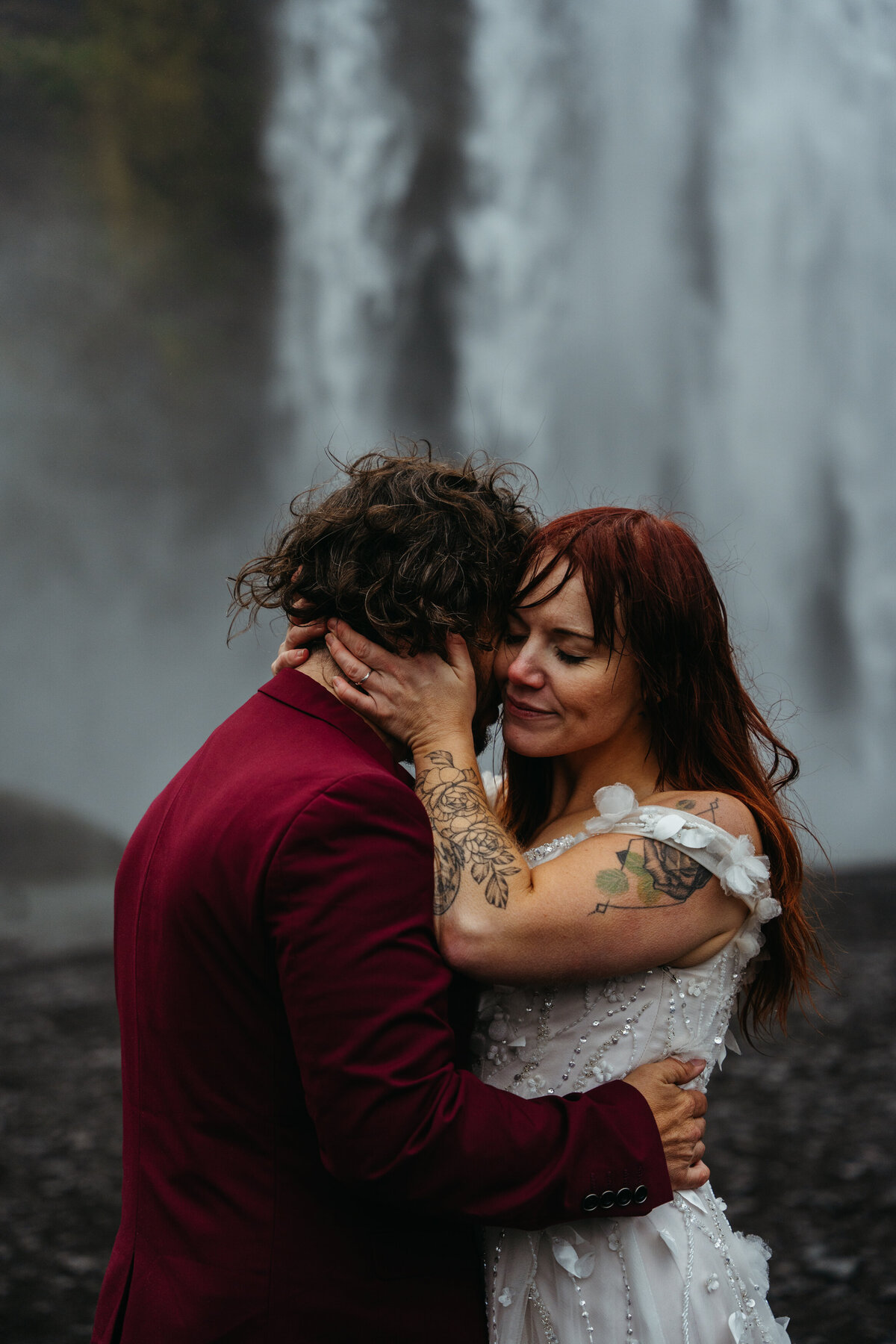 Skógafoss Iceland Elopement Photographer -8