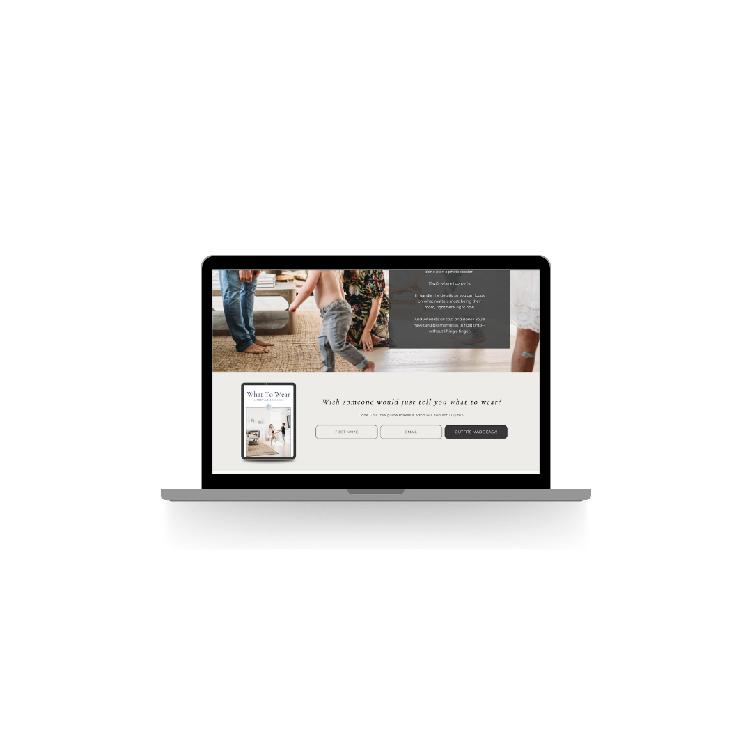 NPS Photography website with Flodesk embedded form