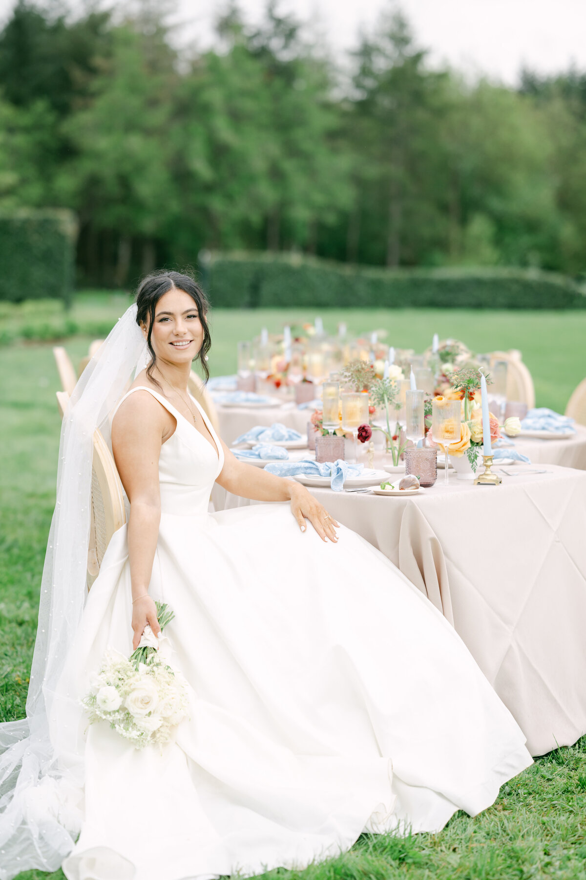 bride wedding table