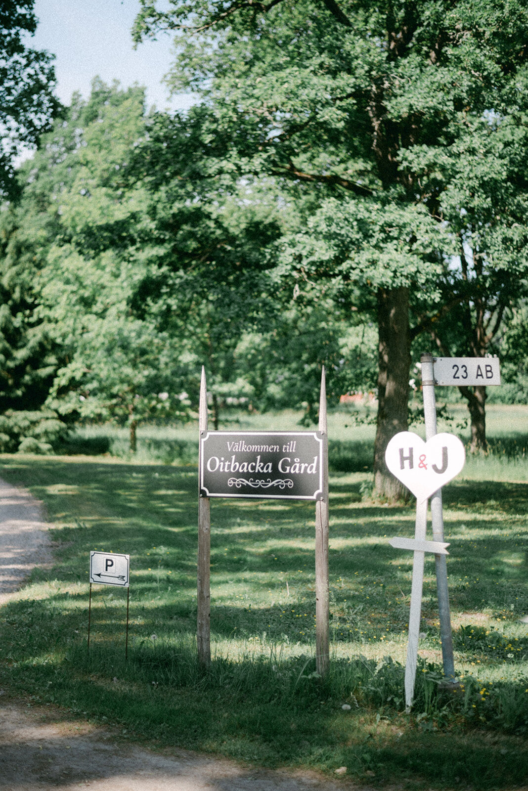 Sunny park in Oitbacka manor