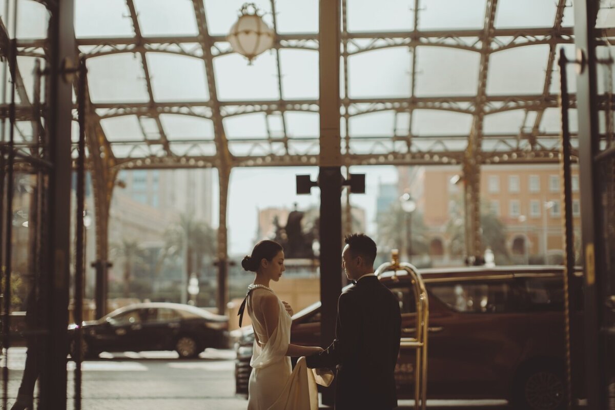 Pre-wedding photoshoot. The Londoner, Macau. Reem Acra - Breakfast at Tiffany’s.