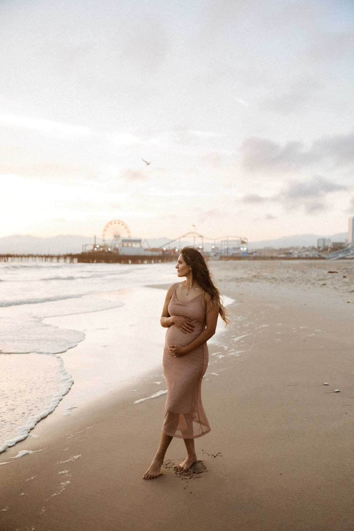 Santa Monica Beach Maternity Photography 87