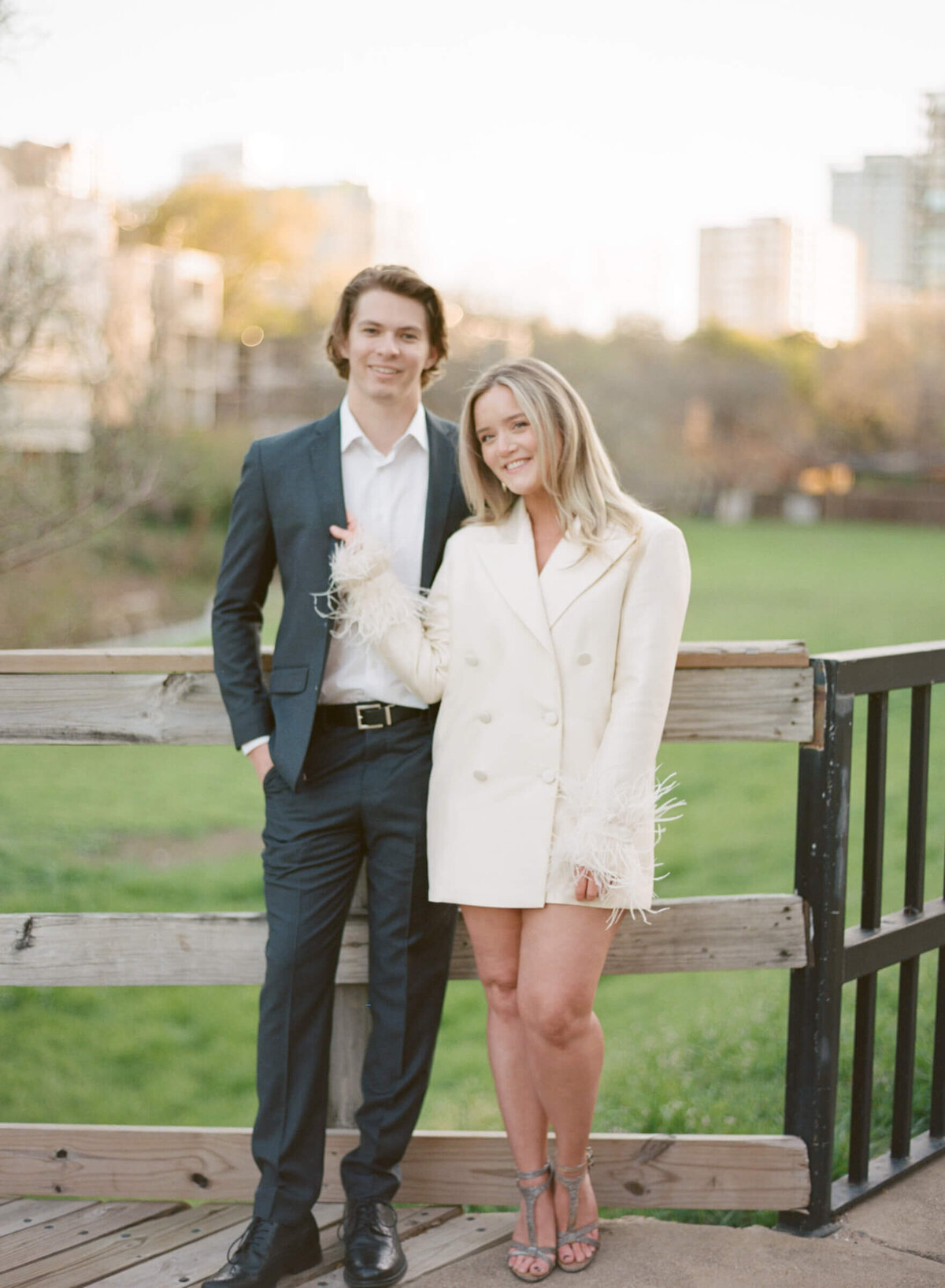 A wedding engagement photo session in Dallas Texas