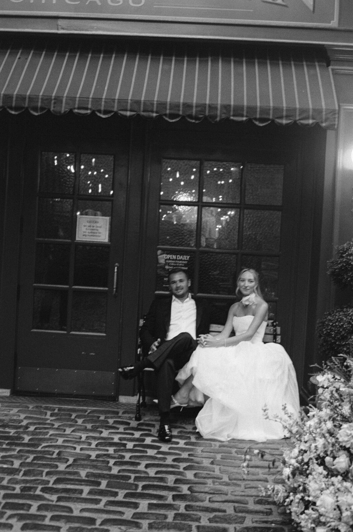 Editorial wedding photography at Trivoli Tavern Chicago features Lauren Alatriste's fashion forward approach to reception coverage, creating sophisticated imagery that balances celebration elegance with luxury wedding aesthetics and authentic  emotion.