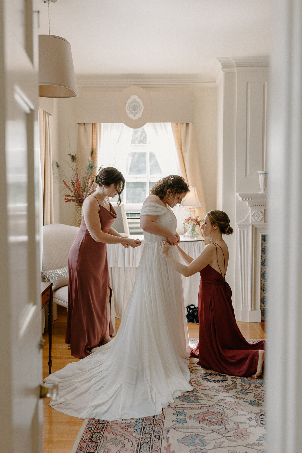 bride getting ready