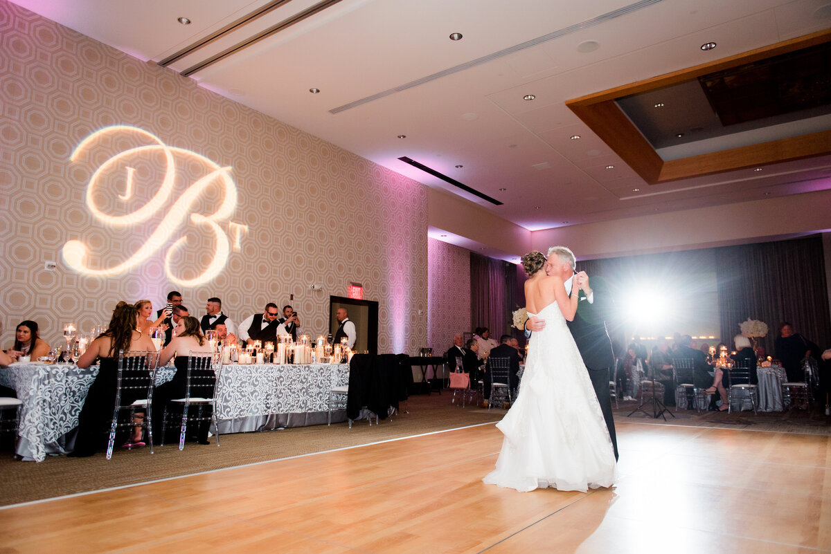 first dance at the wedding reception