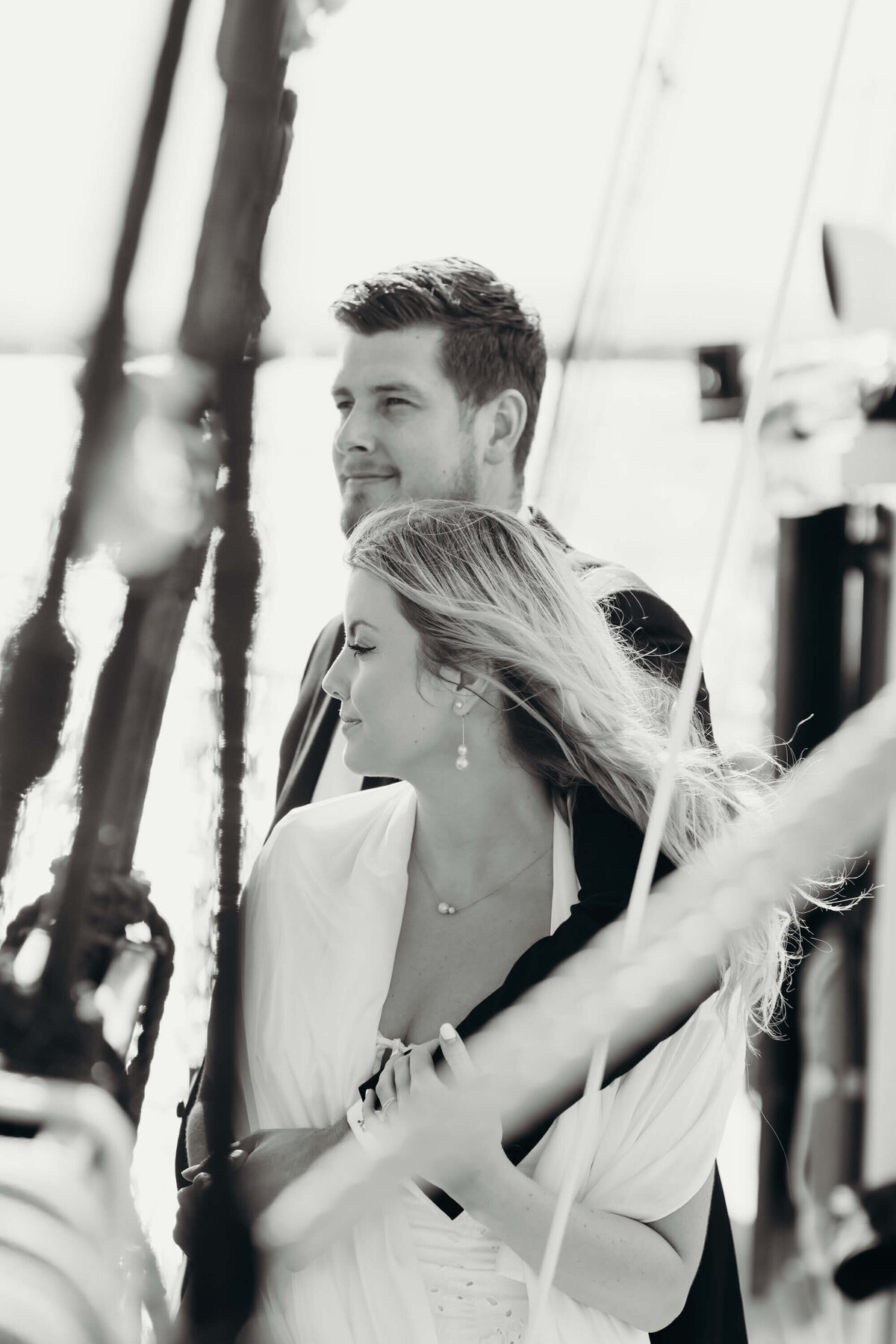 Ceremony on the deck of the Providence