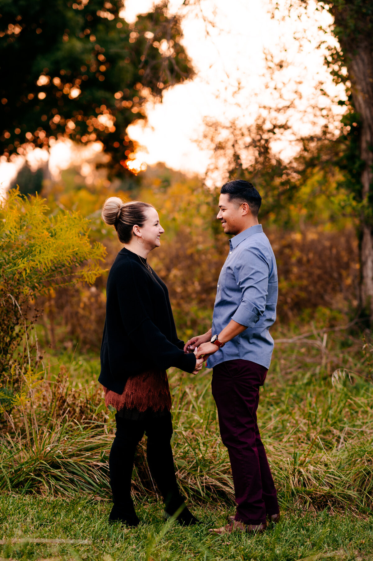 cincinnati ohio engagement session photographer wedding videographer sharon woods park