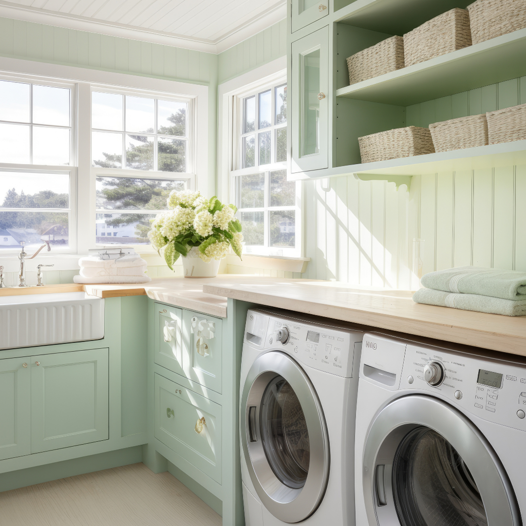 organized laundry room Naugle designs
