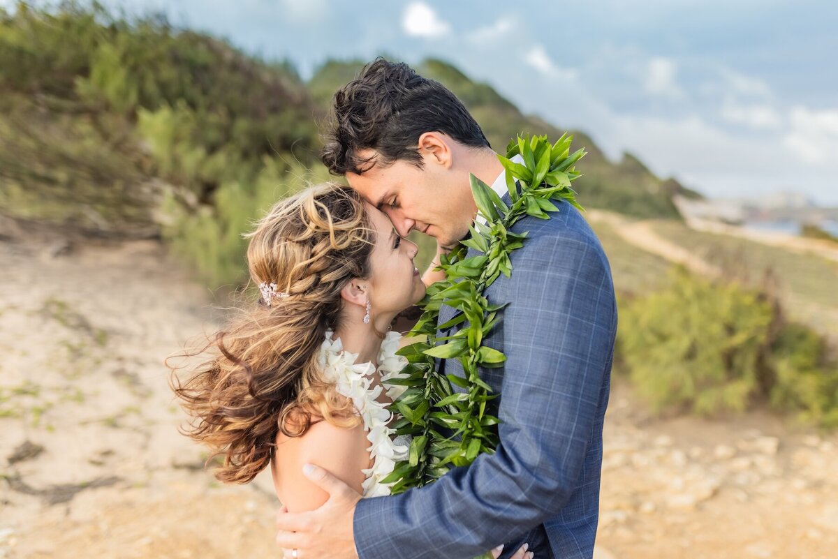 Sunset elopement magic with Kauai wedding photographer