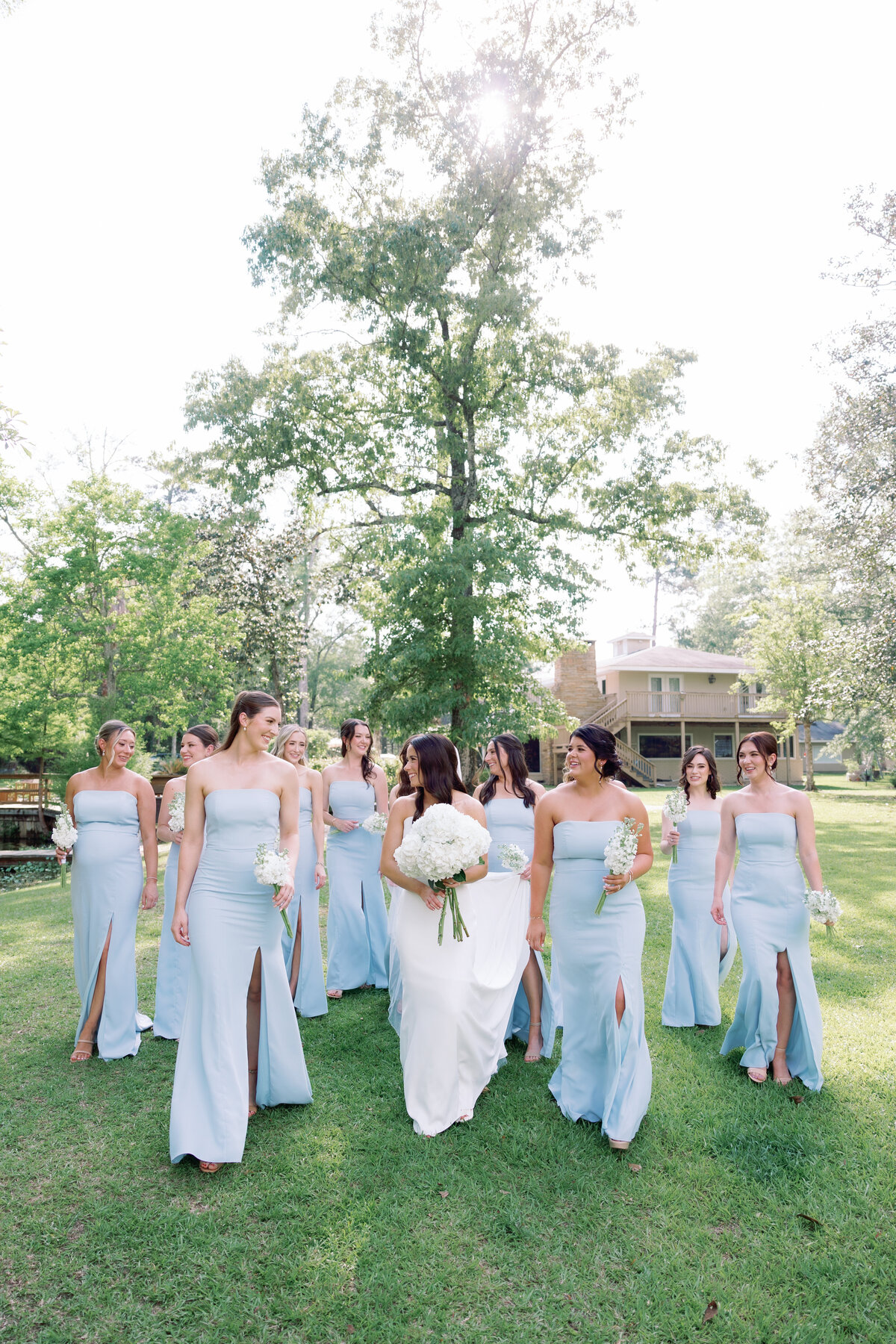 Blue Bridesmaid Dresses New Orleans Wedding Photograpehr
