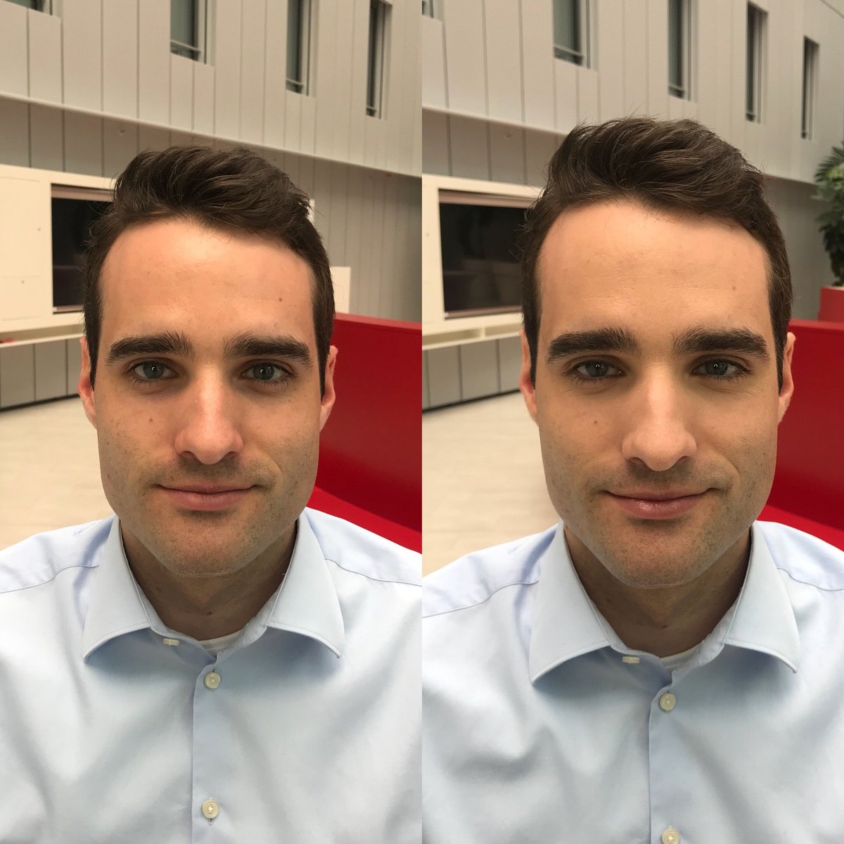 Before and After Male Makeup Natalie Setareh Moritz