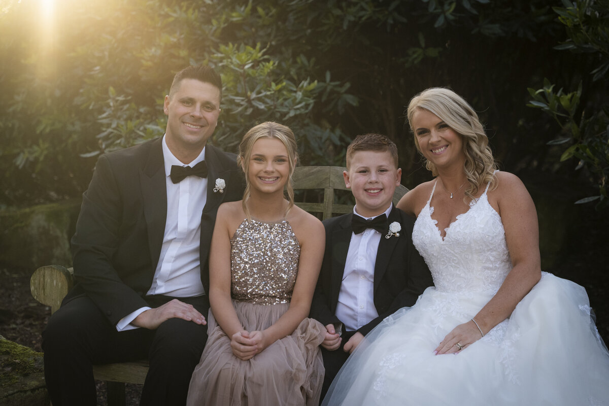 Family sunset shot