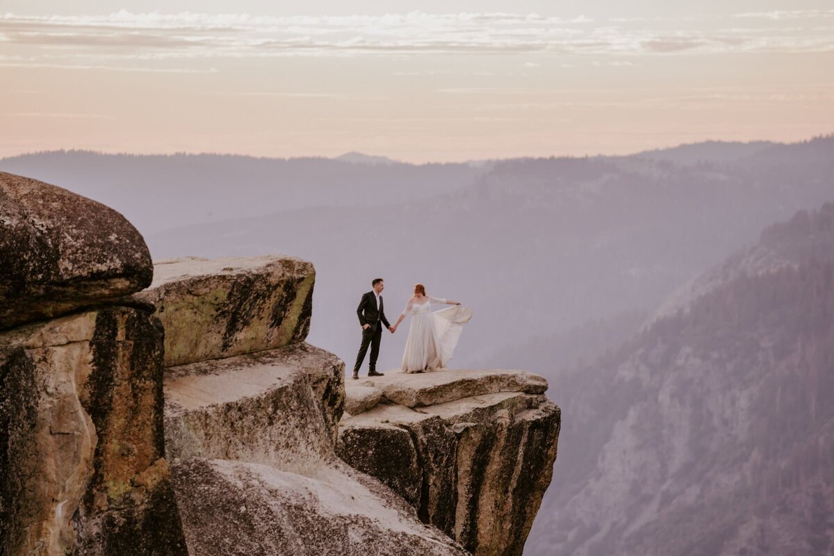 taft point sunset elopement