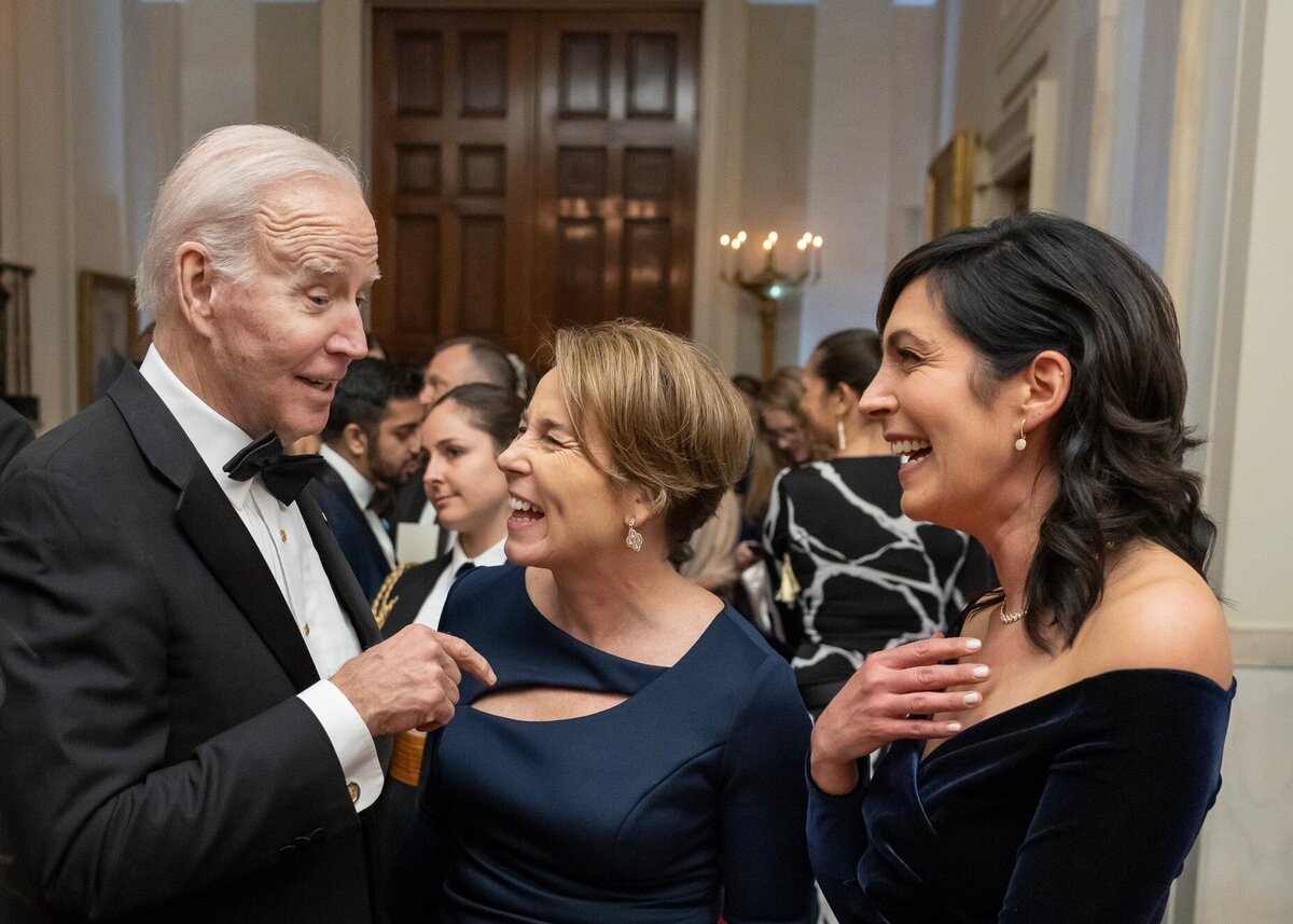 Makeup for Massachusett Governor Healey and partner Joanna Lydgate for Governors' Dinner 2023 by Mong Bui