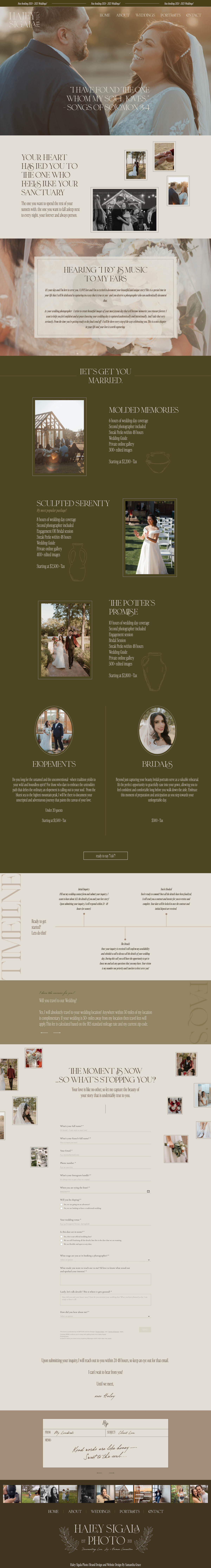 Wedding Investment Page
