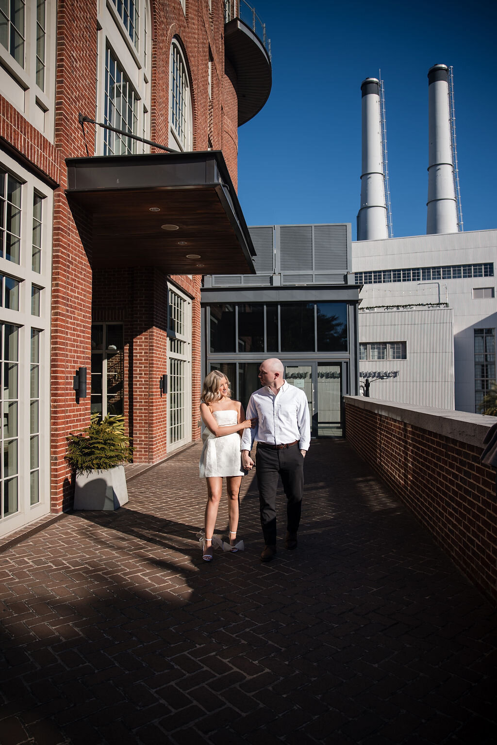 Candid engagement photos in Savannah, GA