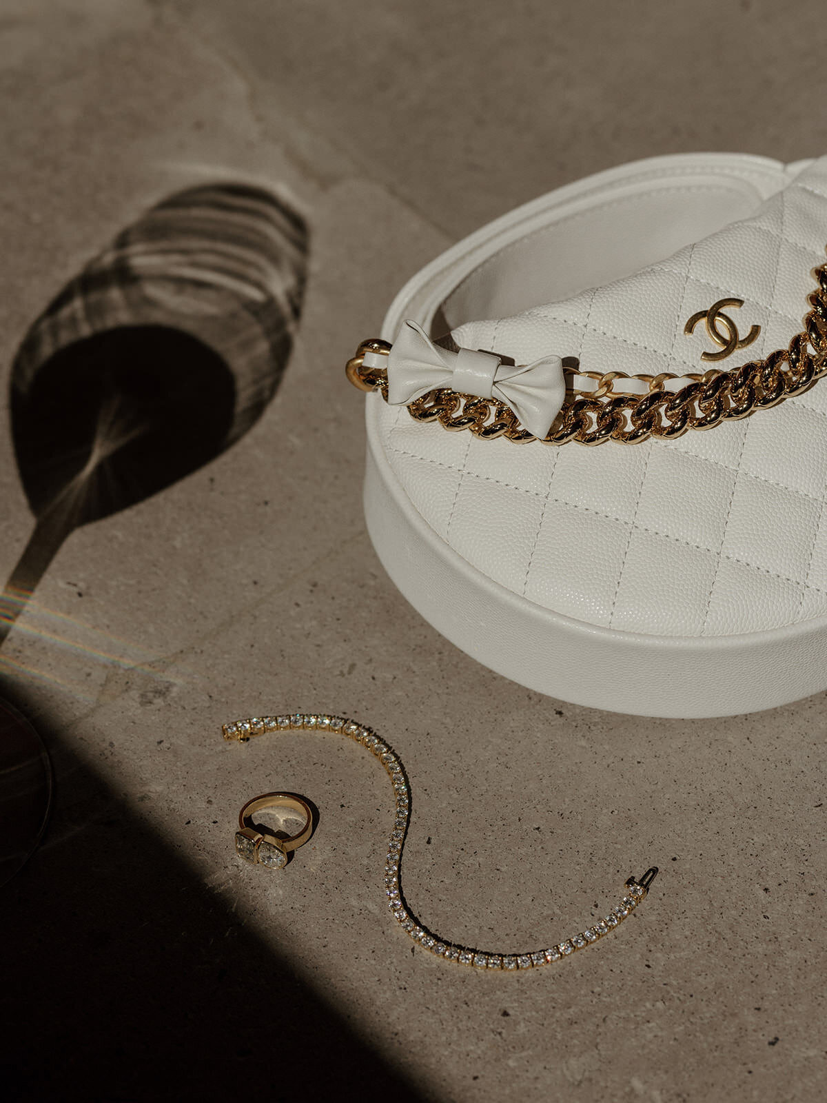 Vintage Chanel wedding clutch