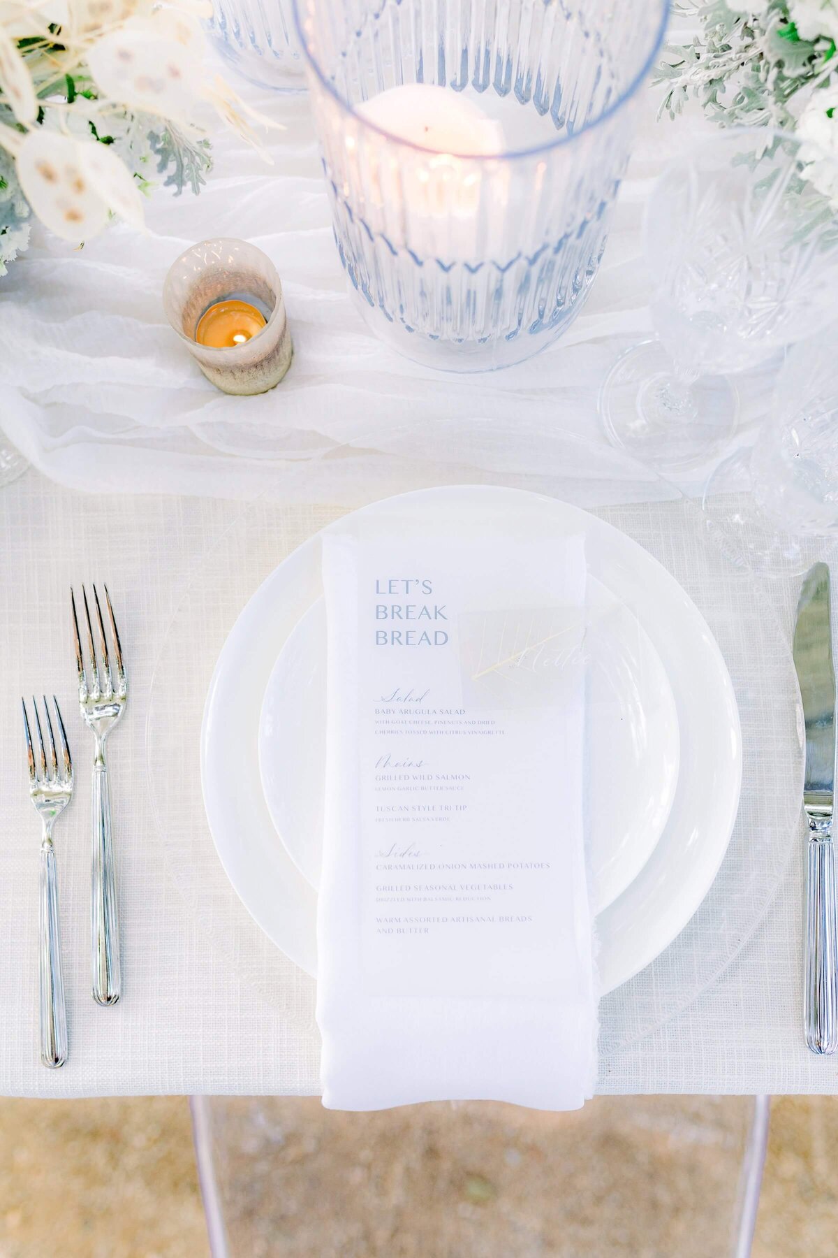 elopement place setting