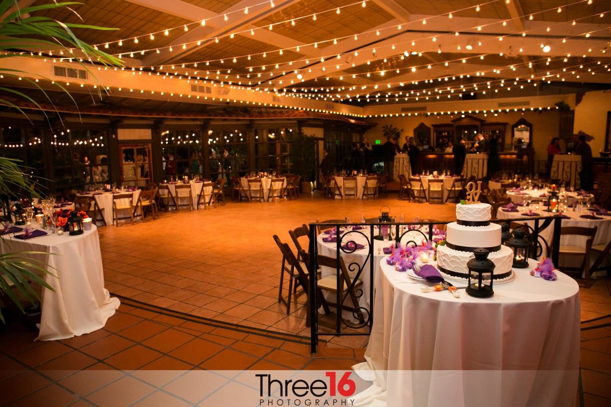 Beautiful Wedding Reception setup at the El Adobe de Capistrano