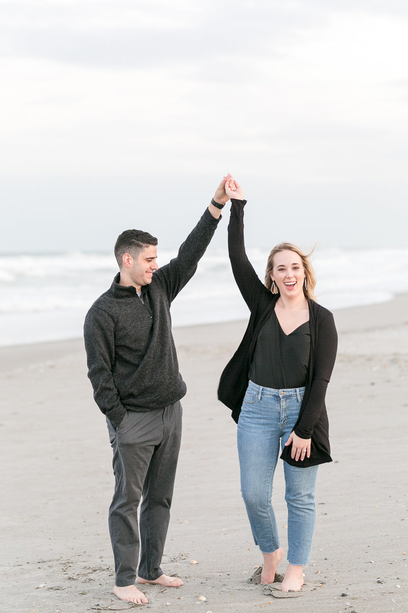 Cocoa Beach engagement session | Orlando wedding photographer | Orlando photographer | Orlando weddings |  Beach engagement_-17