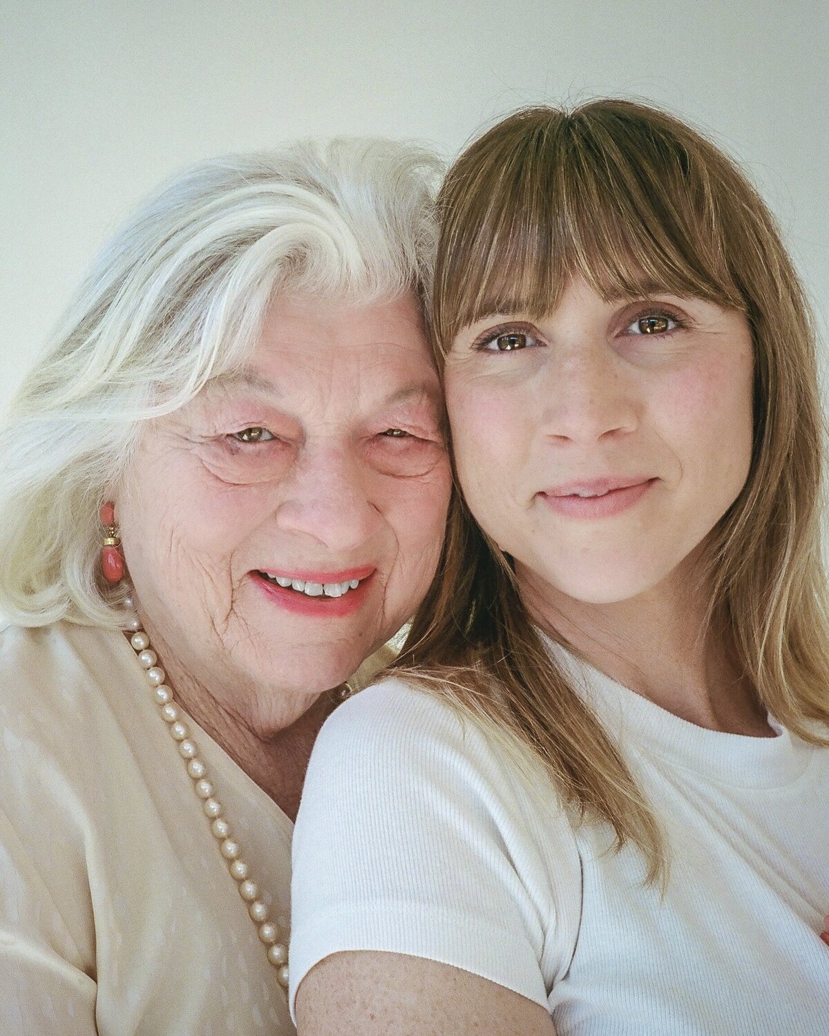 Mother and daughter film portrait