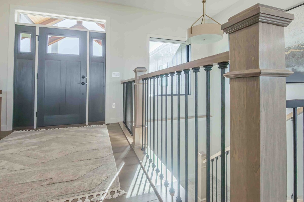 staircase next to front door