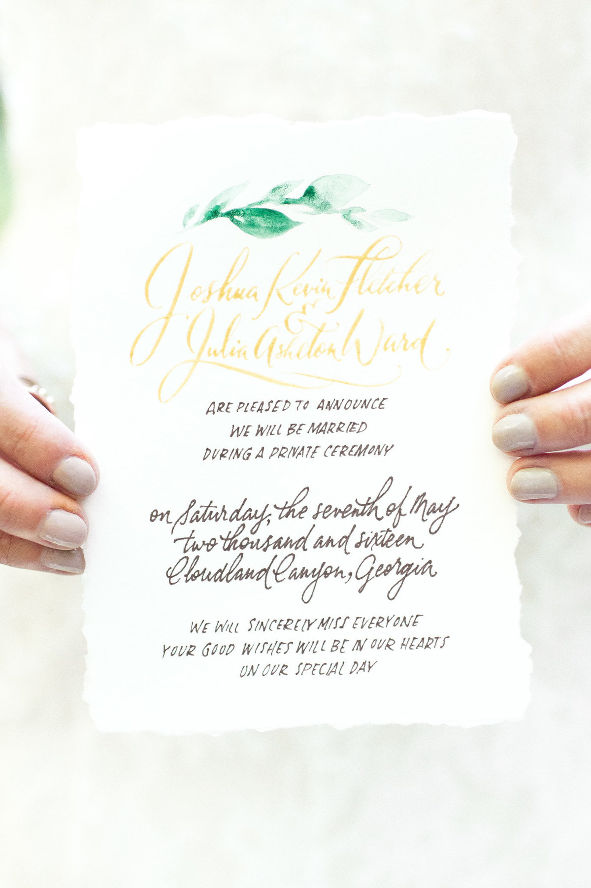 Elopement invitation ideas by destination elopement photographer Rebecca Cerasani