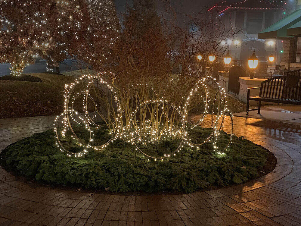 Commercial landscape company project in Kansas City: seasonal flowers showcase