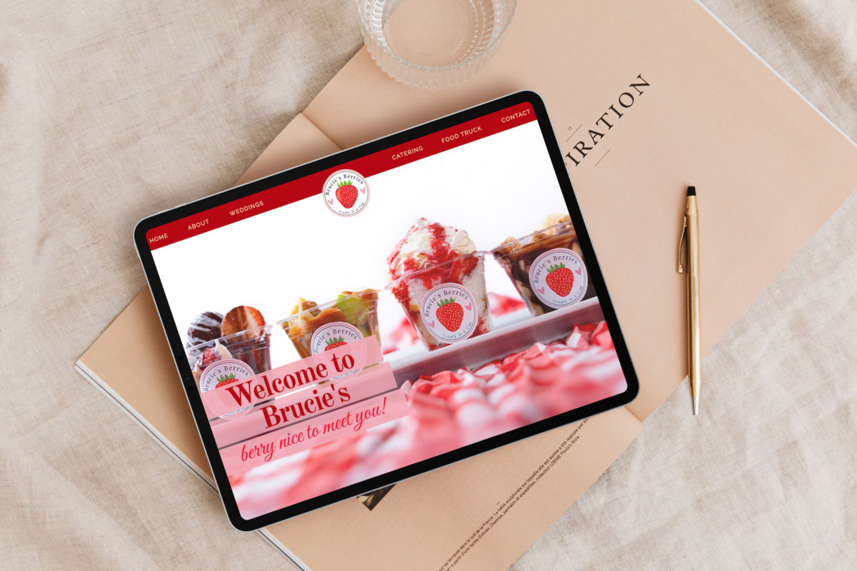 homepage for Brucie's Berries