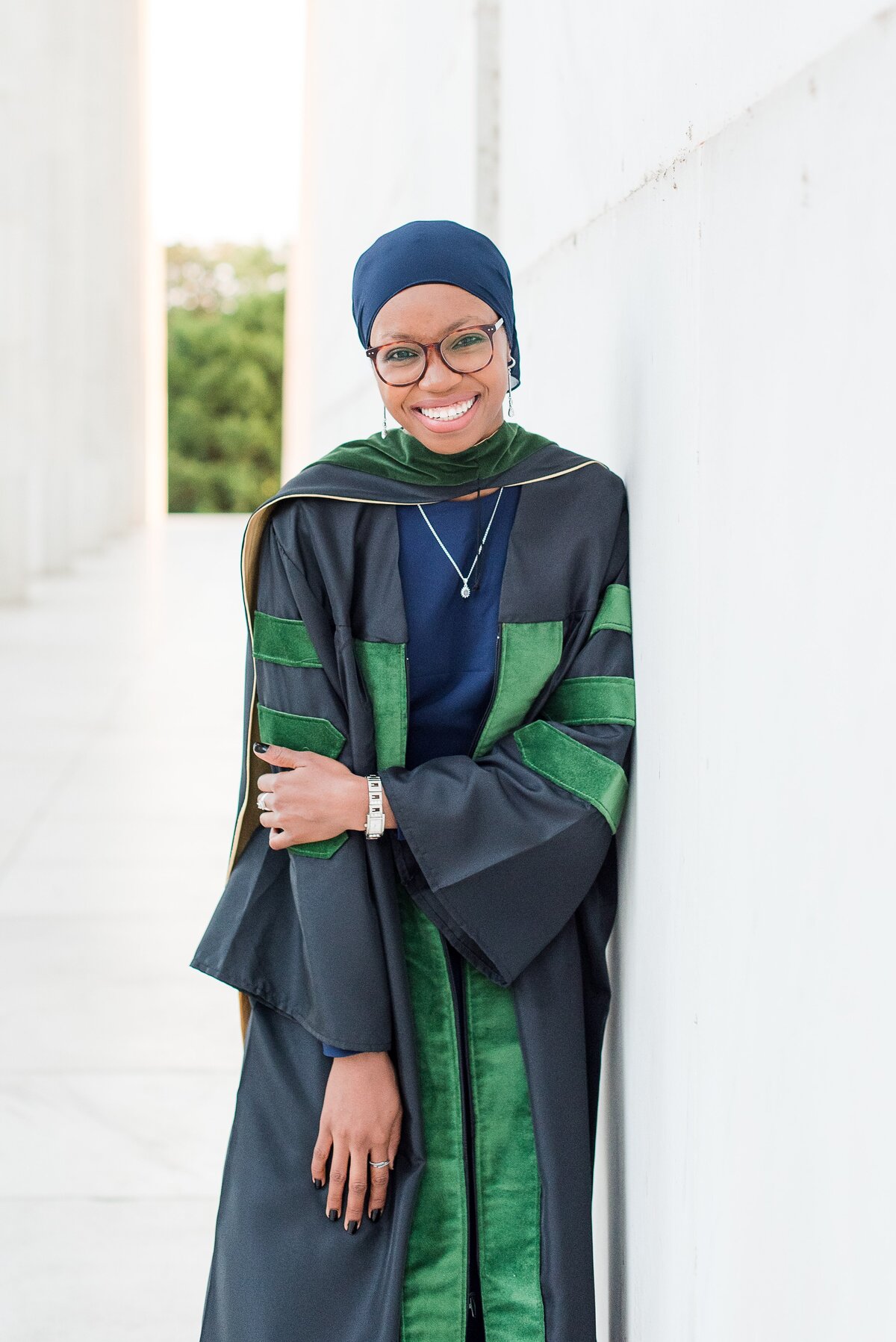 grad at lincoln memorial