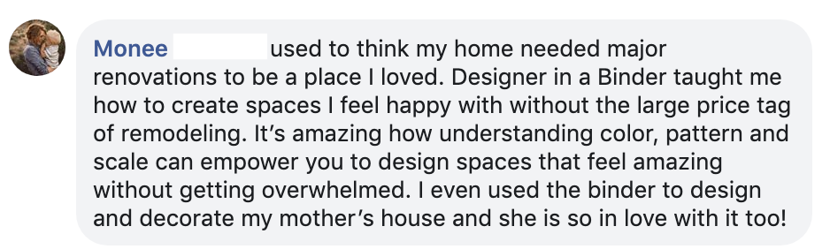 Designer in a Binder customer review