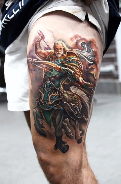 greek god tattoo