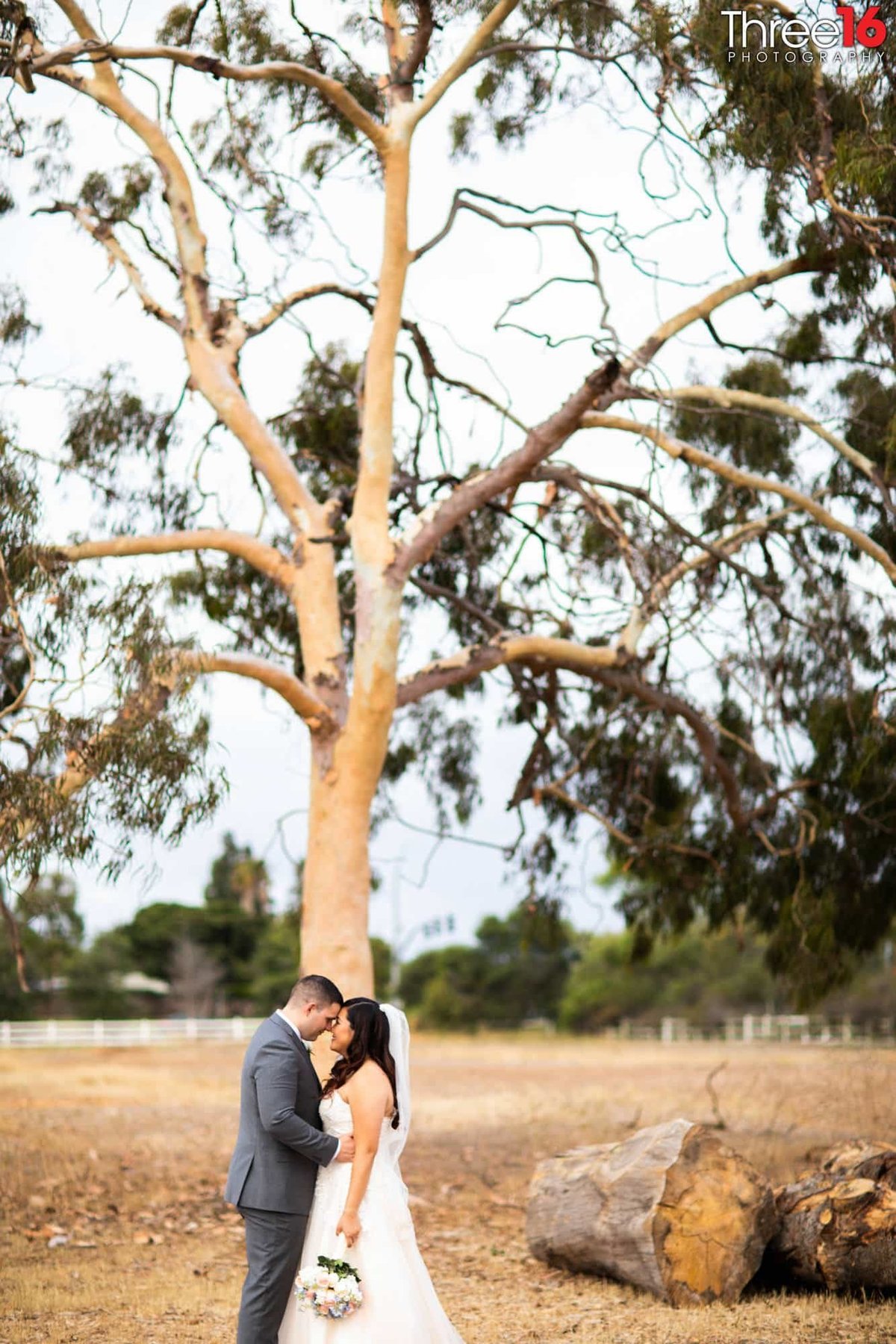 Special moment between Husband and Wife during the wedding photo shoot