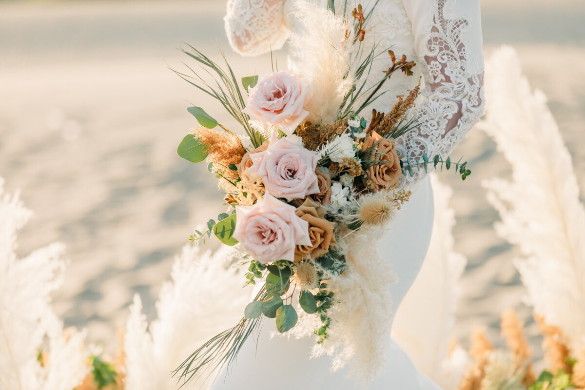Plush Floral bouquet bridal Sand Dunes
