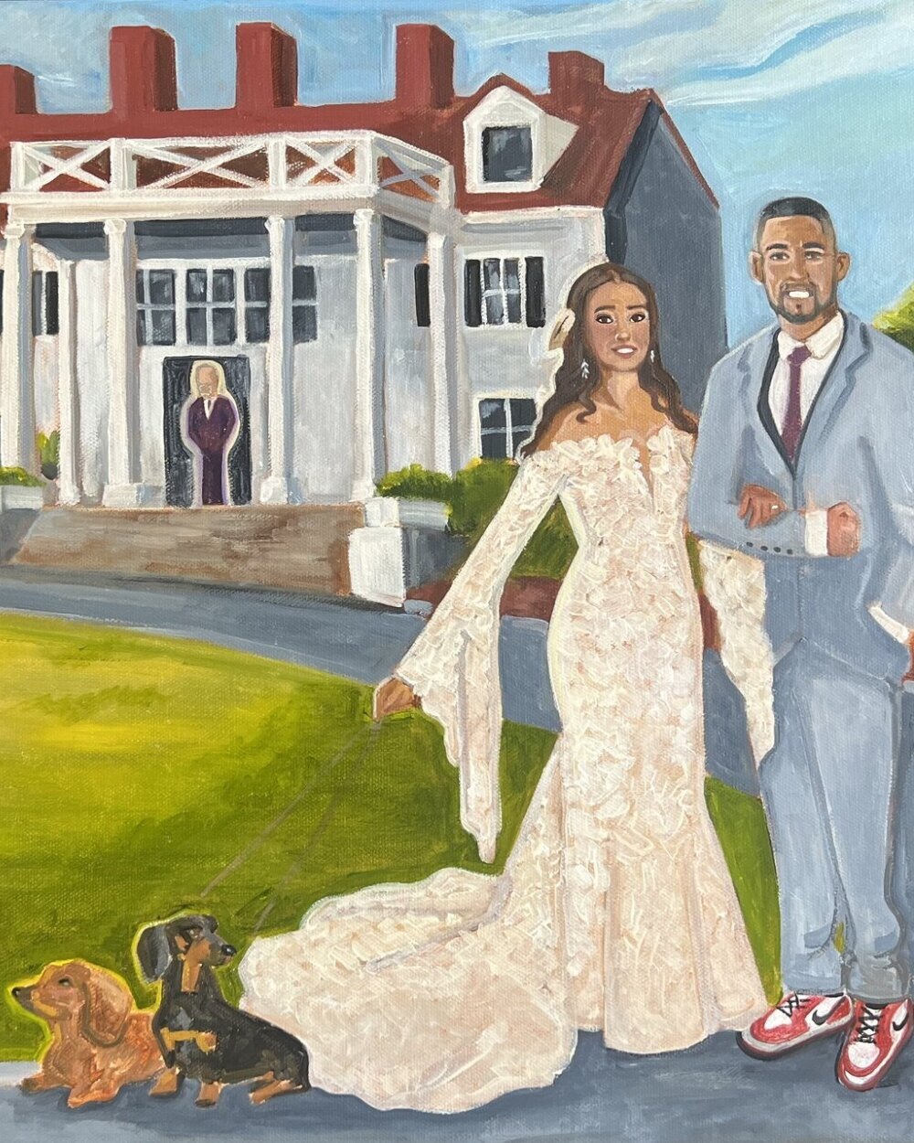 Olivia Andruss Artistry Wedding Live Painting (1)