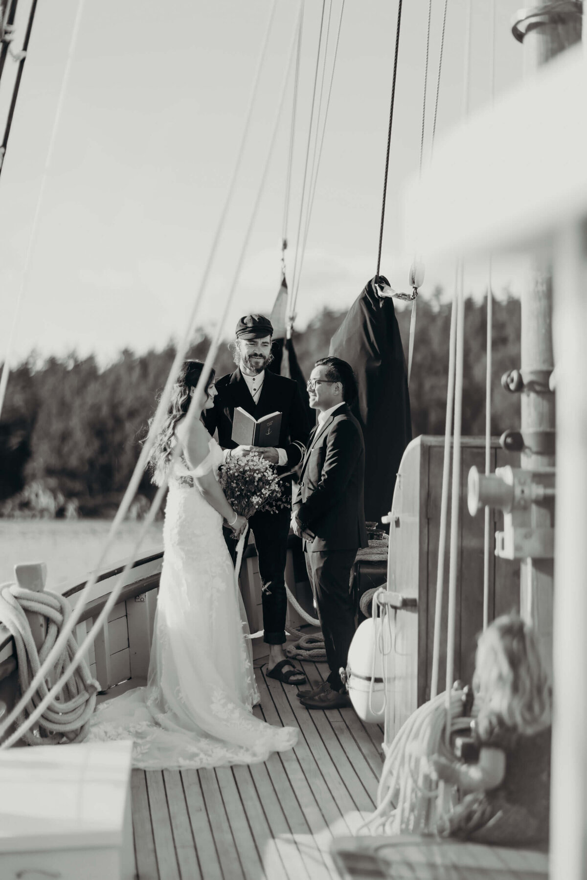 On deck aboard the Providence