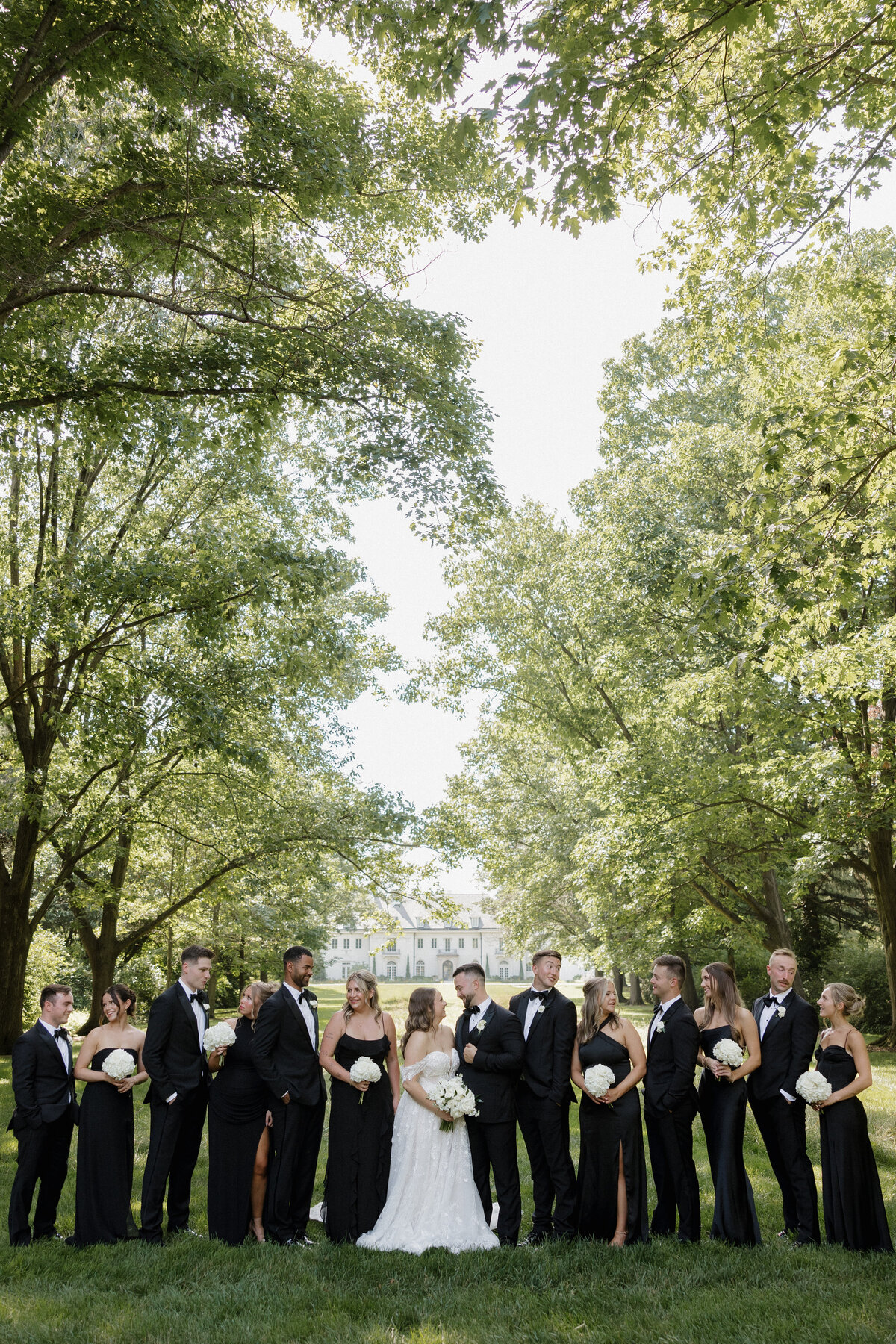 Indianapolis wedding photographer bridal party portrait