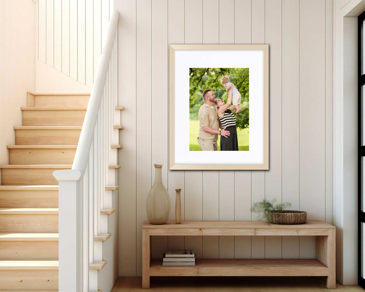 matted-portrait-family-entryway