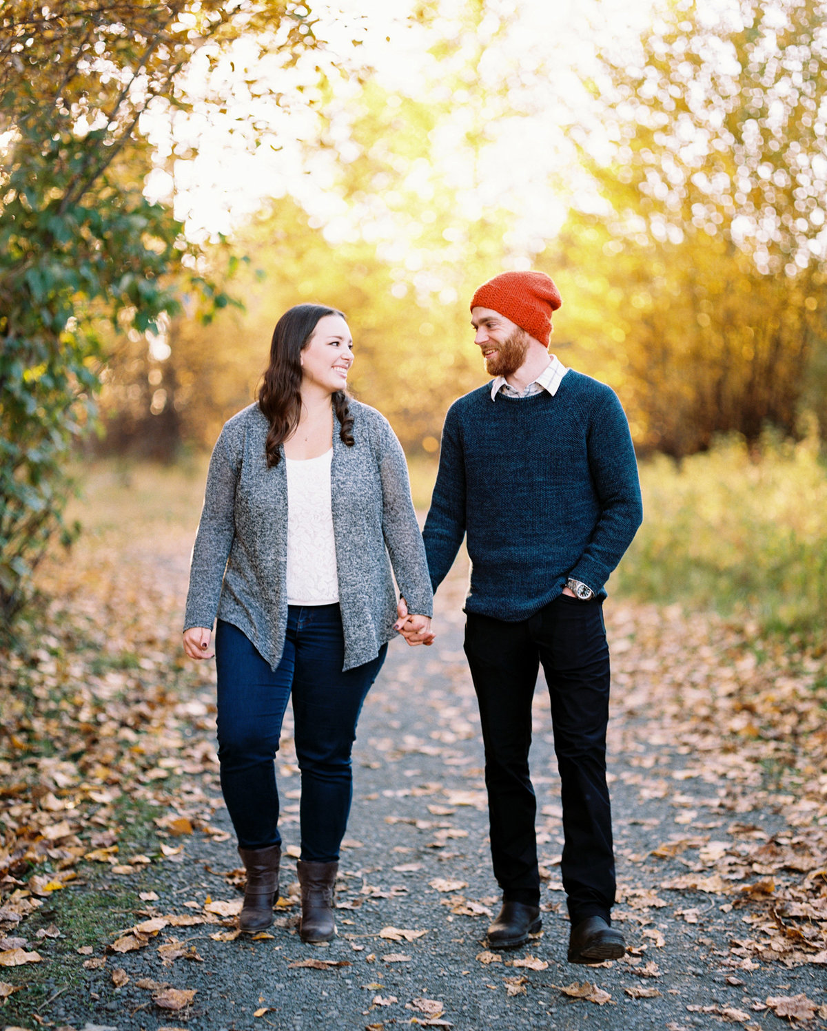 Cottonwood Island Park engagement session prince george fall
