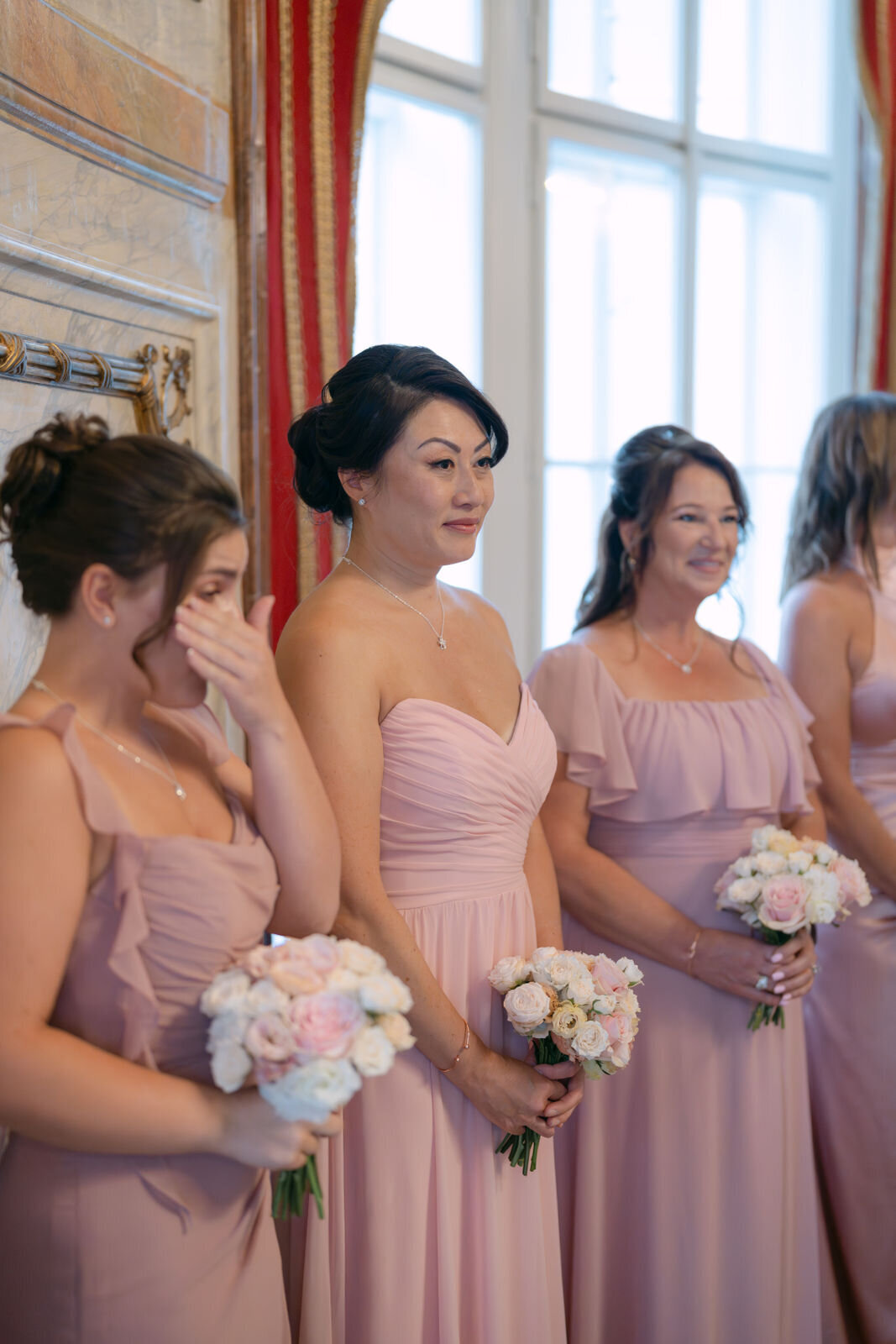 Beautiful emotional moments captured at the destination wedding in palace Daun Kinsky