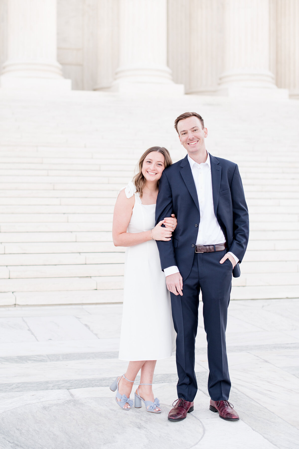 couple embracing at the supreme court