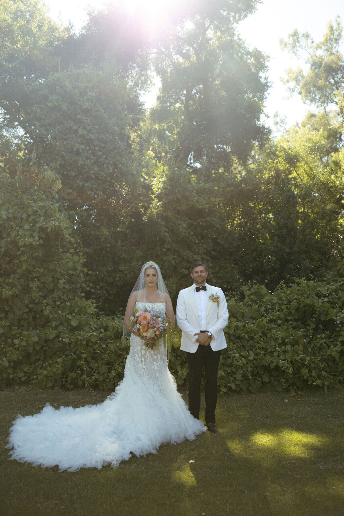 Calamigos Ranch wedding couple at the Pavilion 