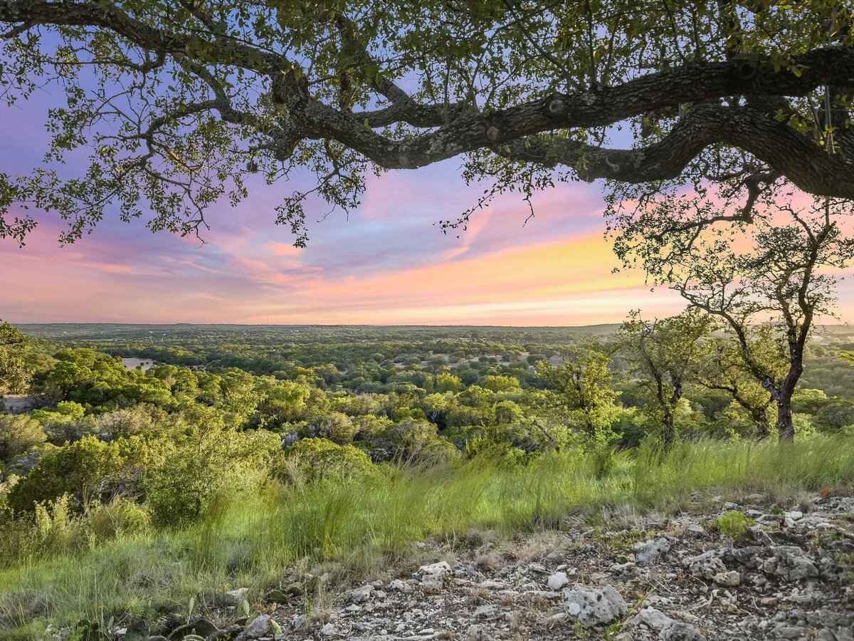 Sunset view at vacation rental