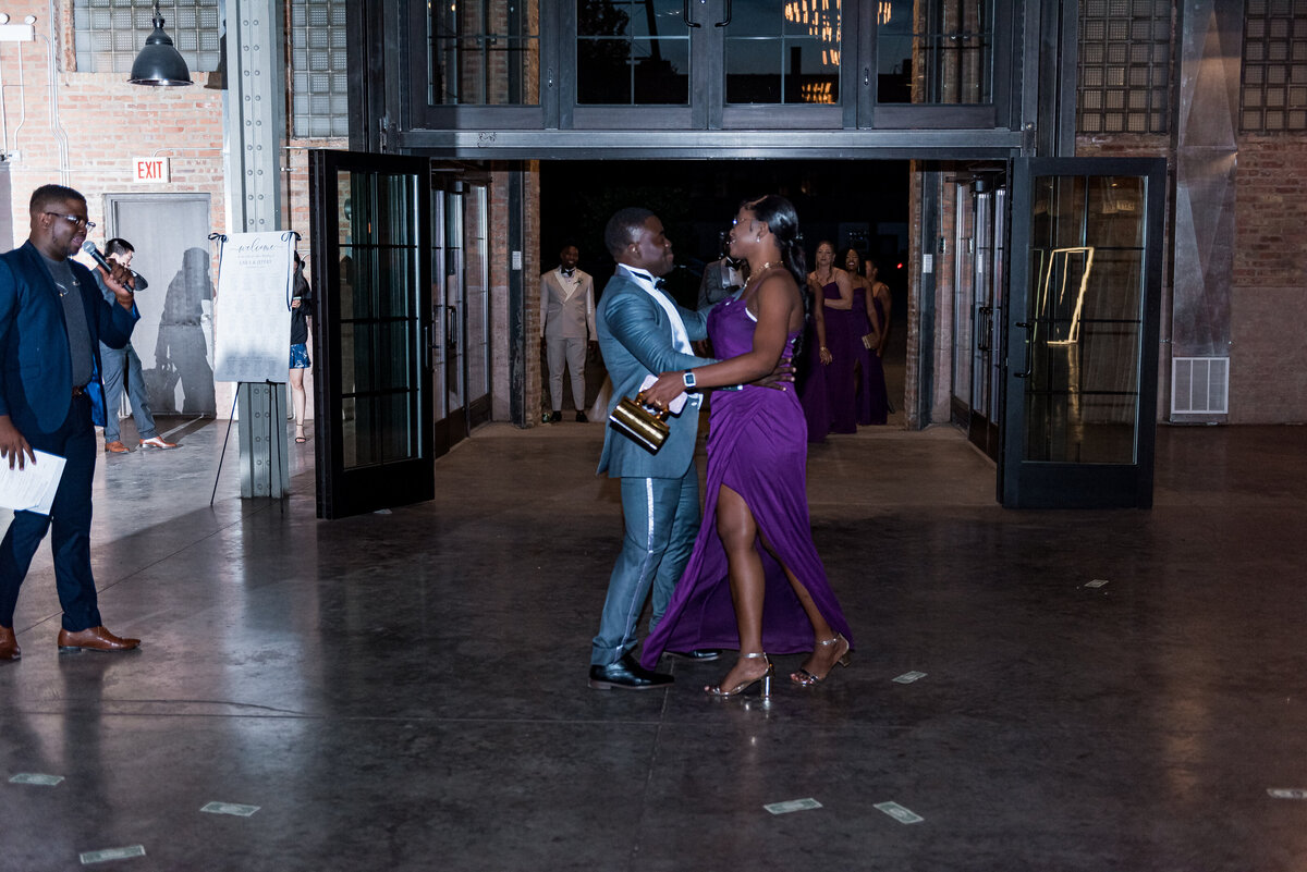 Elegant outdoor wedding venue setting