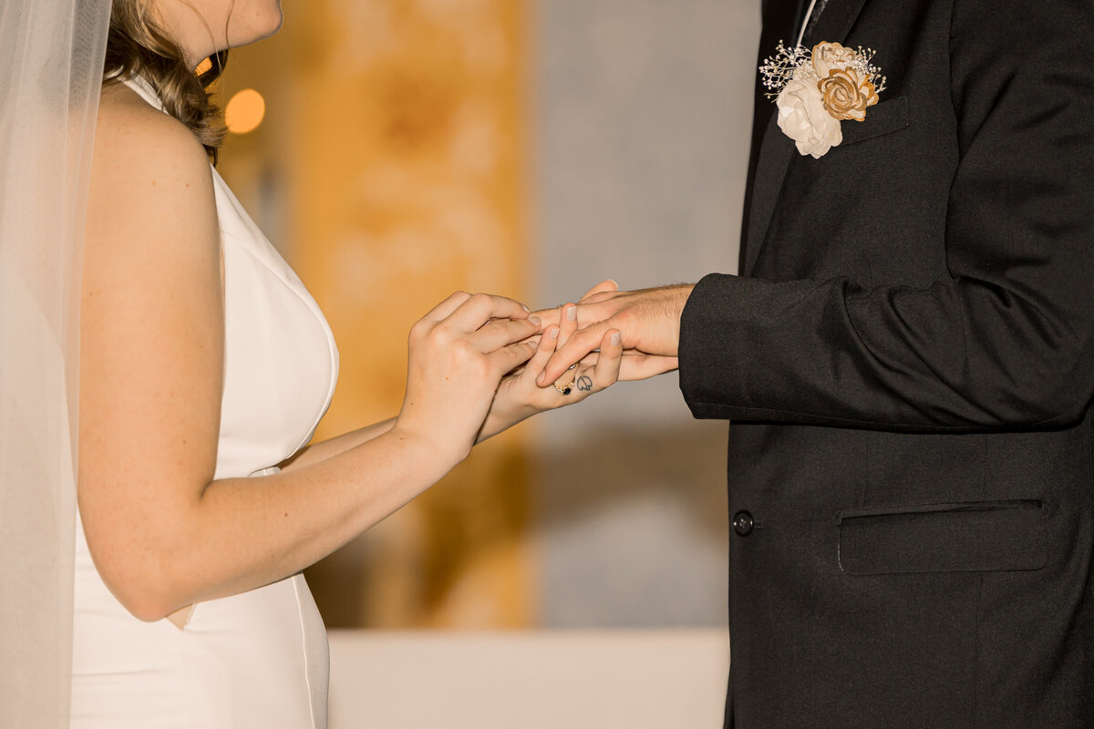 ring exchange wedding photo in Osakis MN
